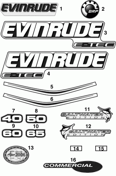   EVINRUDE E60DTLSCS  - cals