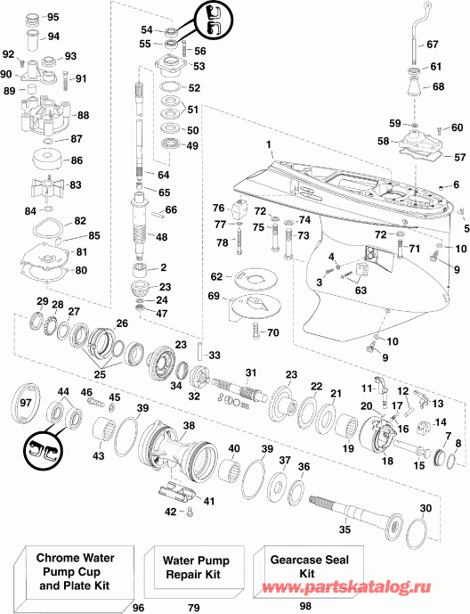 �������� ��������� ����� EVINRUDE E150DCXSEA  - arcase
