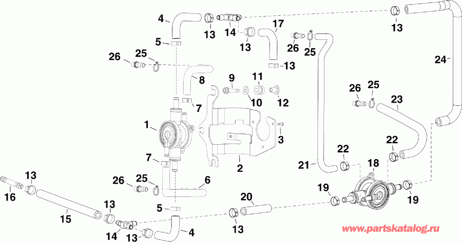 ��������� �������� ����� EVINRUDE E300DCZSEC  - el Lift ����� / el Lift Pump