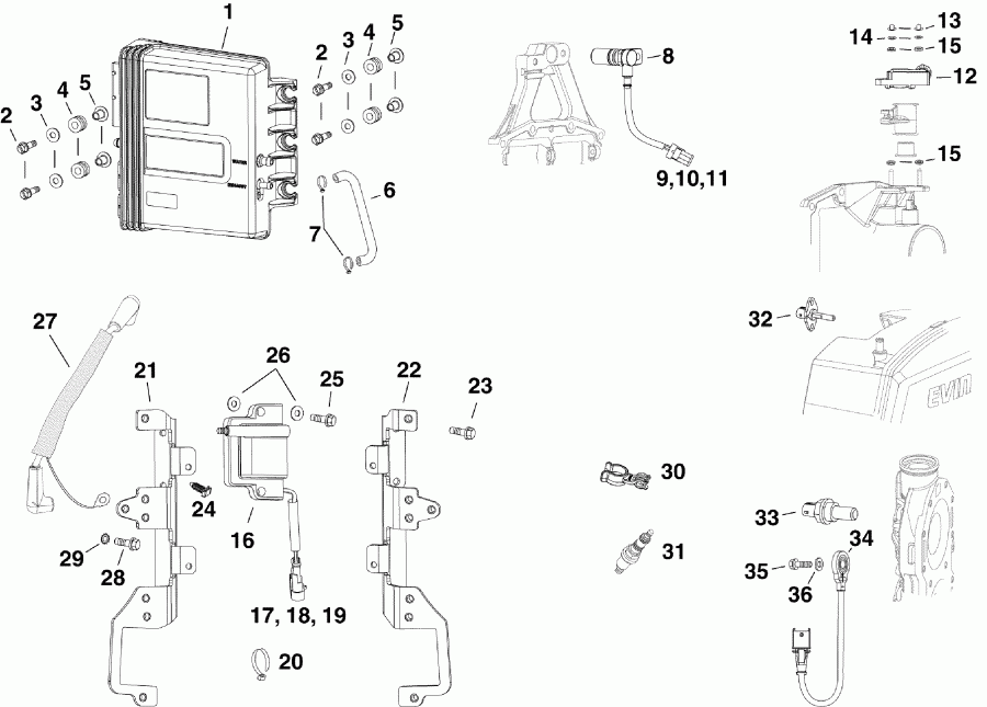     E300DSLSES  - m, Sensors, Ignition Coils & Spark Plugs - m, ,  s &  s