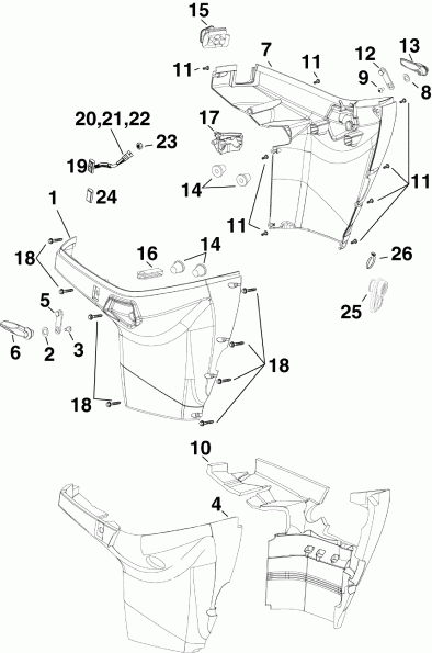 ��������� �������� ����� EVINRUDE E75DSLSEC  - wer ������ ��������� (�����) - wer Engine Cover