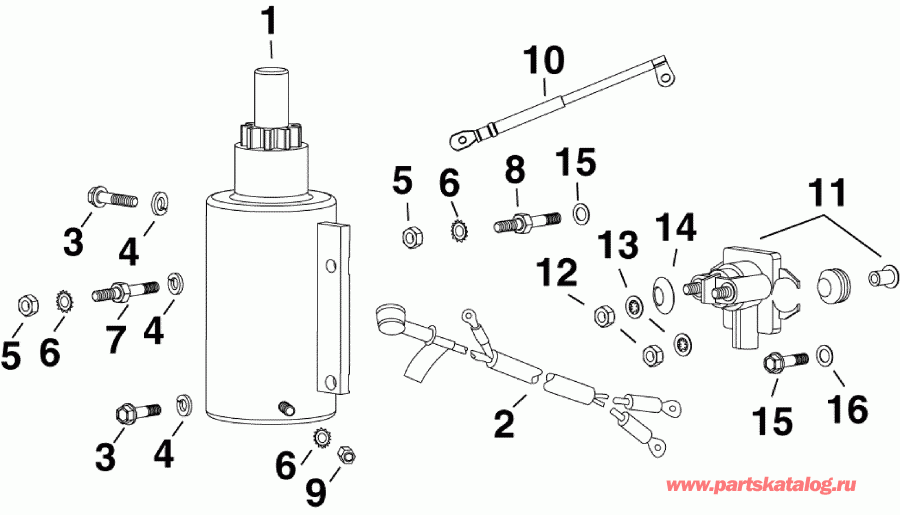 �������� ����� Evinrude E90DPLSEE  - ectric ������� & Solenoid