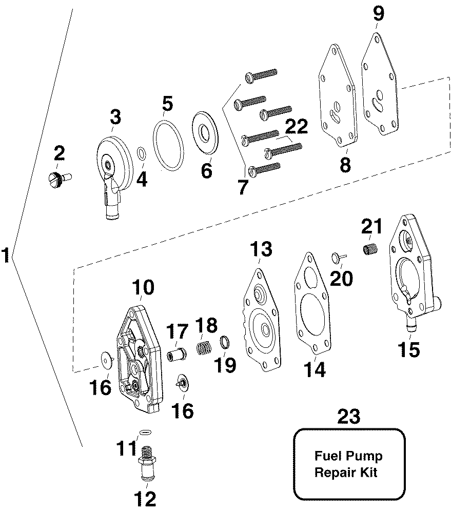  EVINRUDE E90DPLSEE  - el Lift Pump / el Lift 