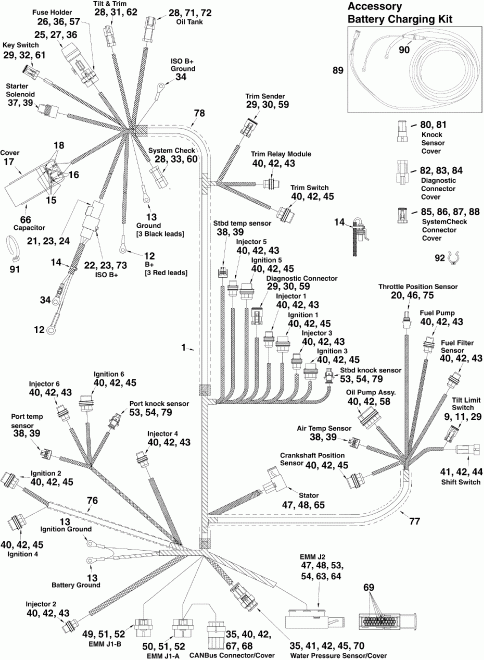 �������� ����� ������� DE250CXISF  - ectrical Harness / ectrical ���� ��������