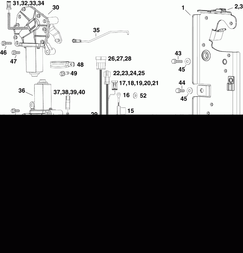 �������� ����� EVINRUDE DE300PXISF  - ectronic ������������� � �������� - ectronic Shift And Throttle