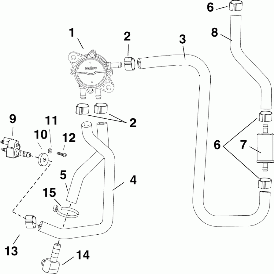 ����� Evinrude E15DHTLISS  - el Lift Pump
