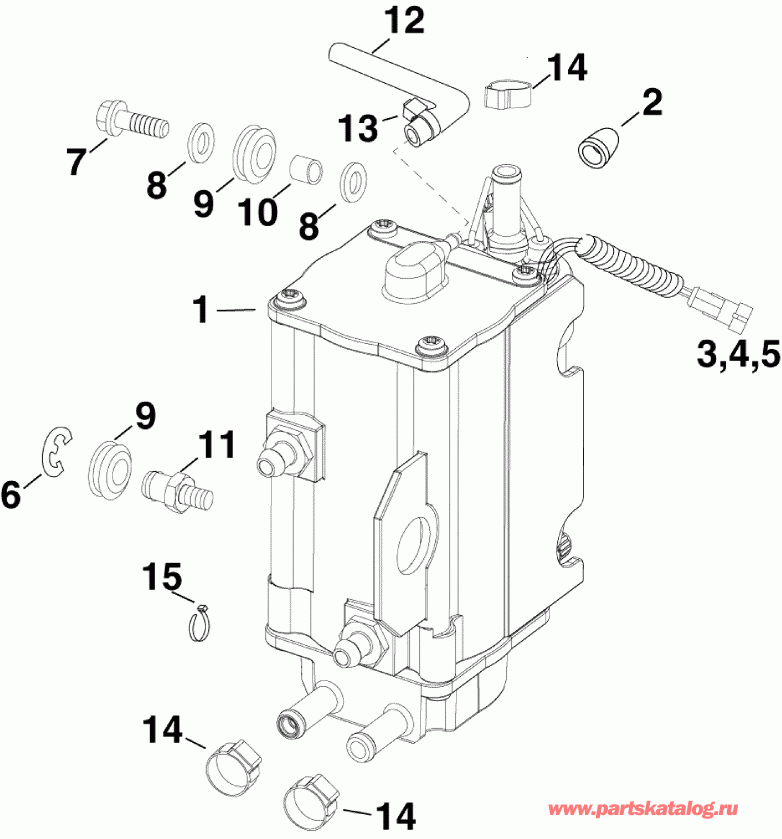��������� EVINRUDE E250DPZISE  - el ����� & �������������� / el Pump & Vapor Separator