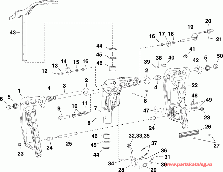  EVINRUDE E25DPLISC  - Power Tilt