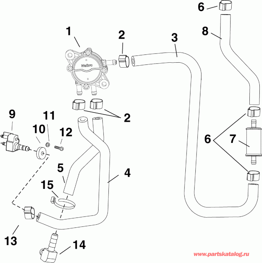 �������� ��������� ����� Evinrude E30DELISC  - el Lift ����� / el Lift Pump
