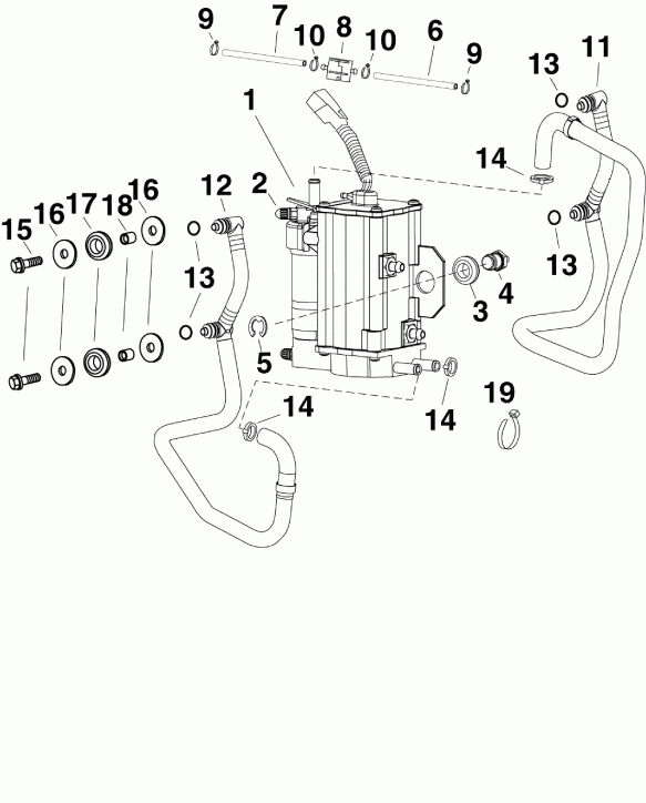 ��������� �������� ����� Evinrude E55MJRLISA  - el ����� & �������������� / el Pump & Vapor Separator