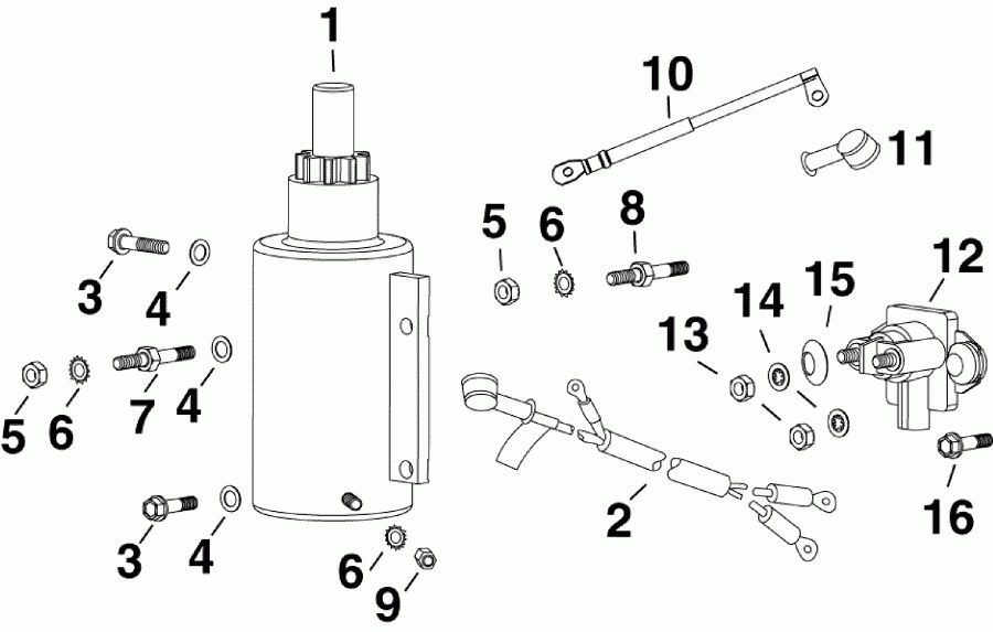 ��������� EVINRUDE E65WDRLISR  - ectric Starter & Solenoid