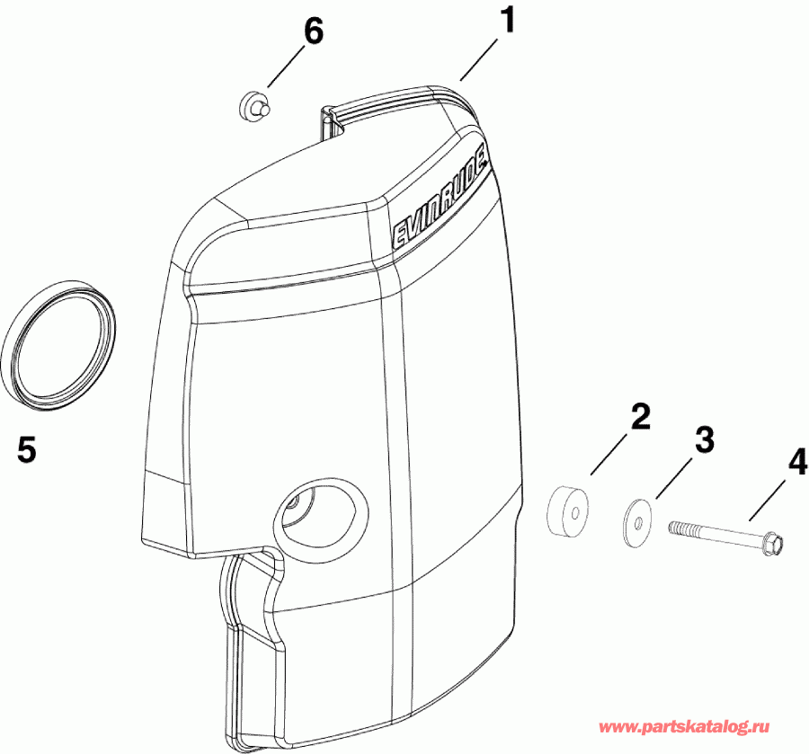 ����� Evinrude E90DPLISF  - r Silencer - r ���������