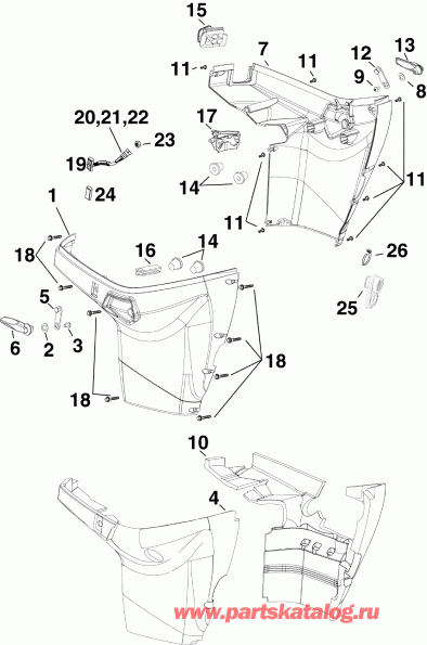 ��������� �������� ����� EVINRUDE E90WDELISF  - wer Engine Cover - wer ������ ��������� (�����)