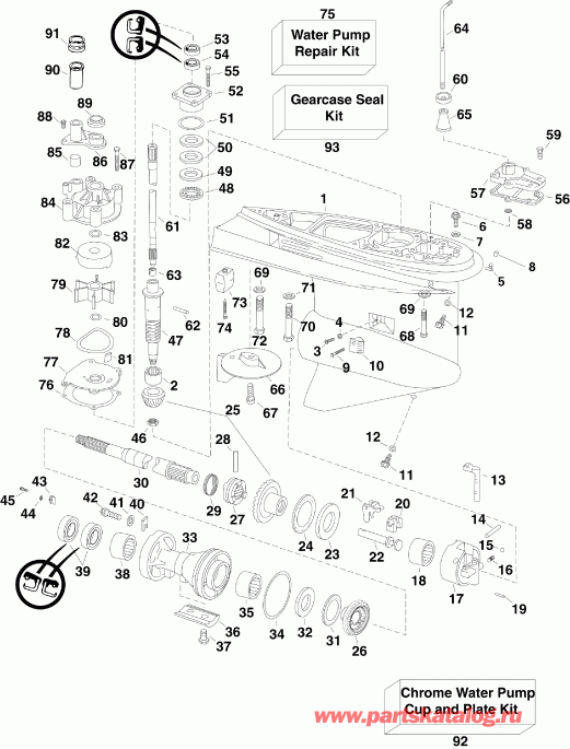 ��������� �������� ����� Evinrude E90WDEXISF  - Px Models - Px Models