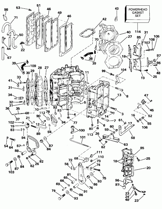 ��������� ����� ������� E100WTXEOC 1995  - linder & Crankcase