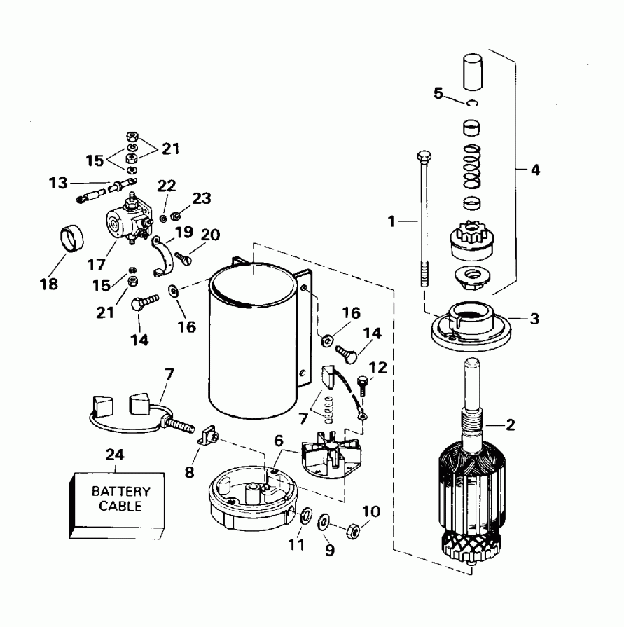  ������� E100WTXEOC 1995  - ectric ������� & Solenoid / ectric Starter & Solenoid