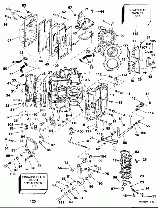 ��������� �������� ����� ������� E112TSXEOC 1995  - linder & ������ ��������� / linder & Crankcase
