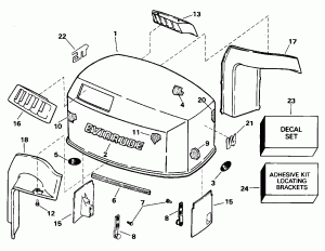 ������ ��������� (�����) - Evinrude (Engine Cover - Evinrude)