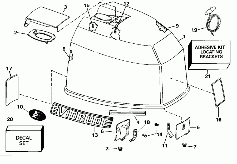 �������� ����� Evinrude E115MLEOR 1995  - Evinrude / Evinrude