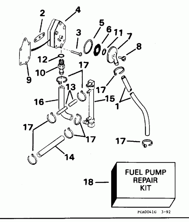 �������� ����� Evinrude E115MLEOR 1995  - 88 Models