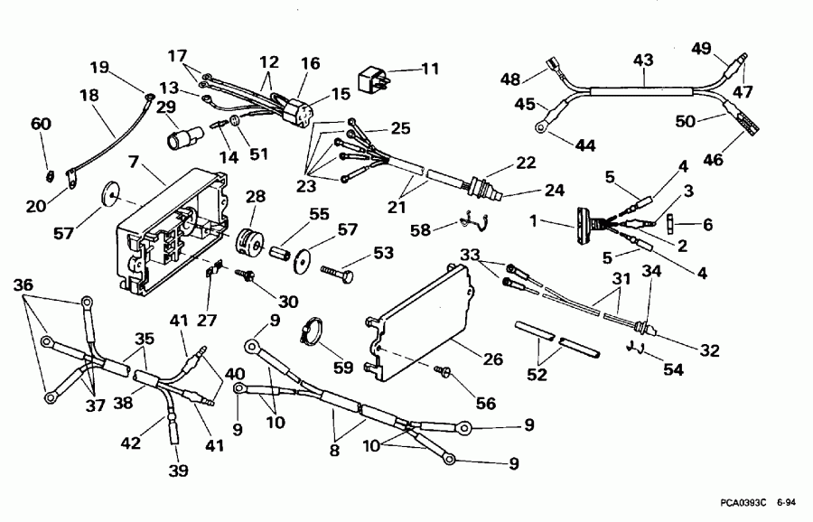 ��������� �������� ����� EVINRUDE E115MLEOR 1995  - wer Trim/tilt Electrical - wer Trim / tilt ���������