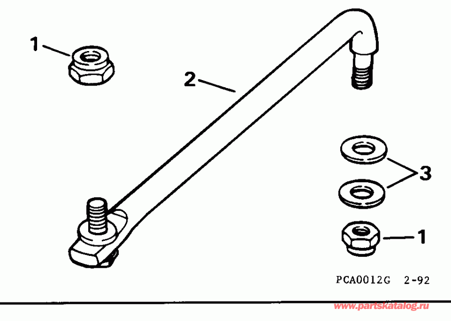 ��������� ����� EVINRUDE E115MLEOR 1995  - eering Link Kit (with Power Trim & Tilt) / ee������ ����������� Kit (with ���������������� ��������� �������)