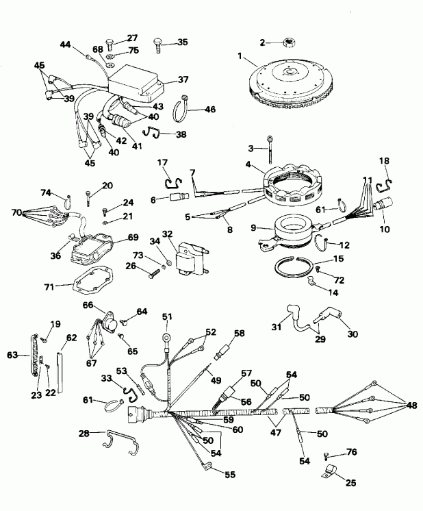 ��������� EVINRUDE E115TXAOR 1995  - nition System