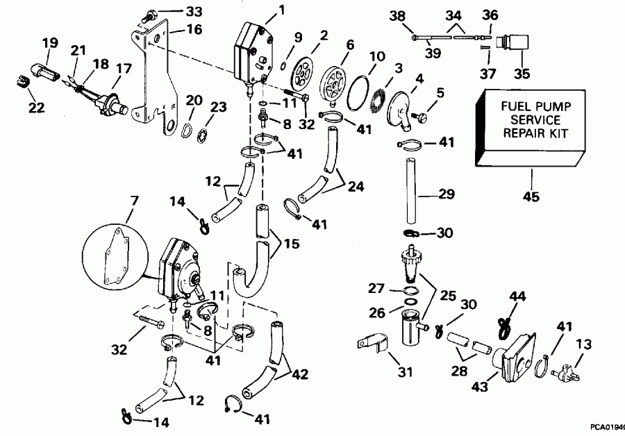 ��������� �������� ����� Evinrude E125WTPLE 1995  - el ����� � ������