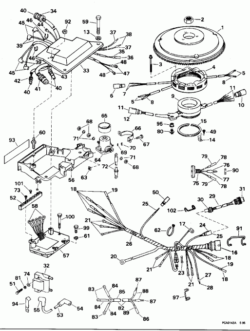   Evinrude E125WTPLE 1995  - nition System