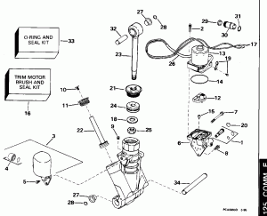 ���������������� ��������� ������� Hydraulic Assembly (Power Trim/tilt Hydraulic Assembly)
