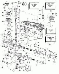 �������� - 130cx �������� �������� (Gearcase - 130cx Counter Rotation)