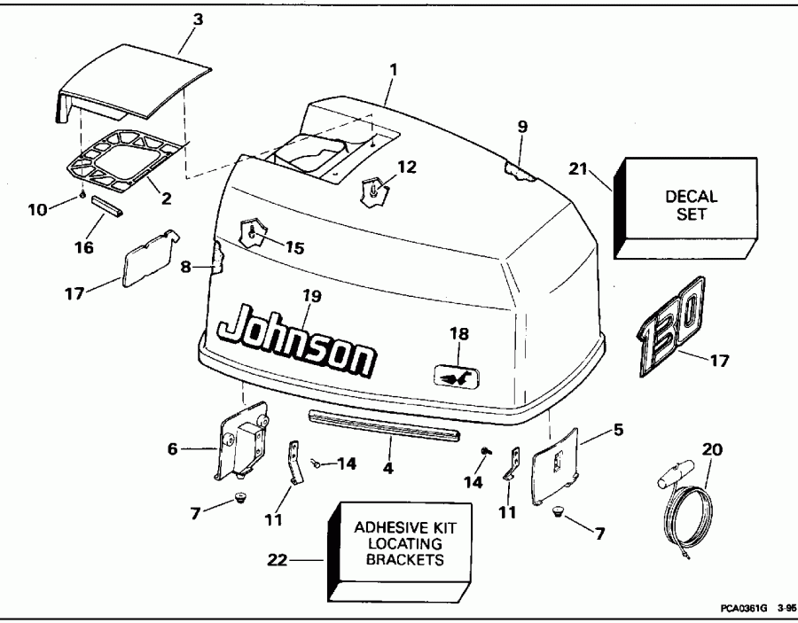 ��������� ������� E130TLEOA 1995  - Johnson