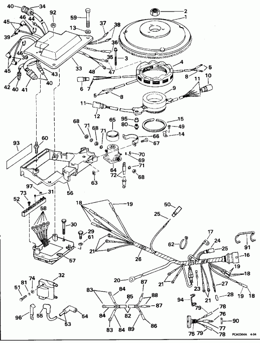 ��������� ��������� Evinrude E130TXAOR 1995  - nition System