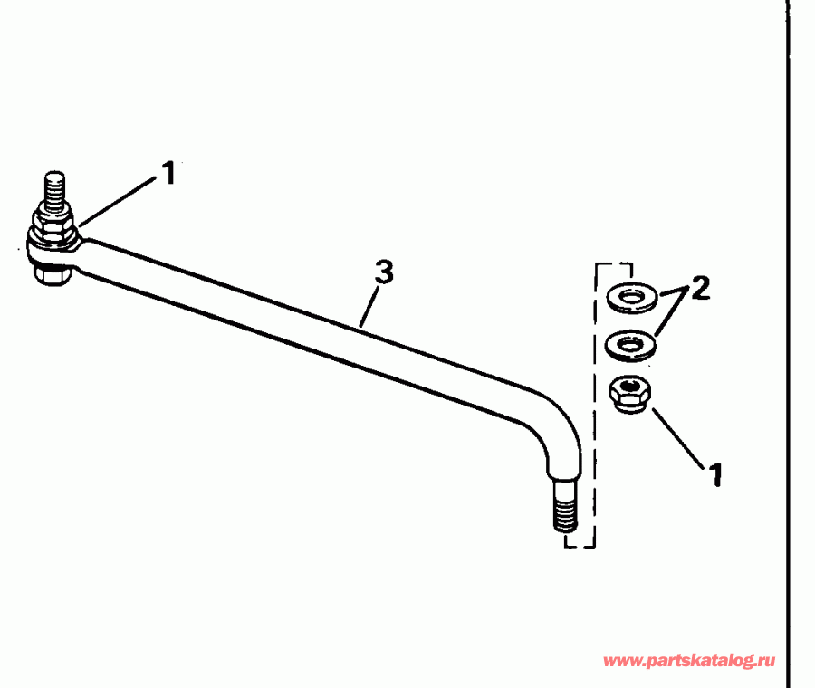 ����� EVINRUDE E130TXAOR 1995  - ee������ ����������� Kit - eering Link Kit