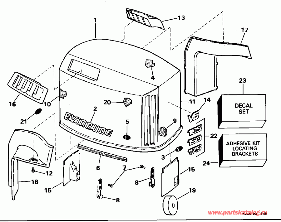 ��������� ������� E150NXEOM 1995  - Evinrude - Evinrude