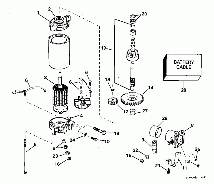 ��������� ����� ������� E150WTLEOR 1995  - ectric ������� & Solenoid - ectric Starter & Solenoid