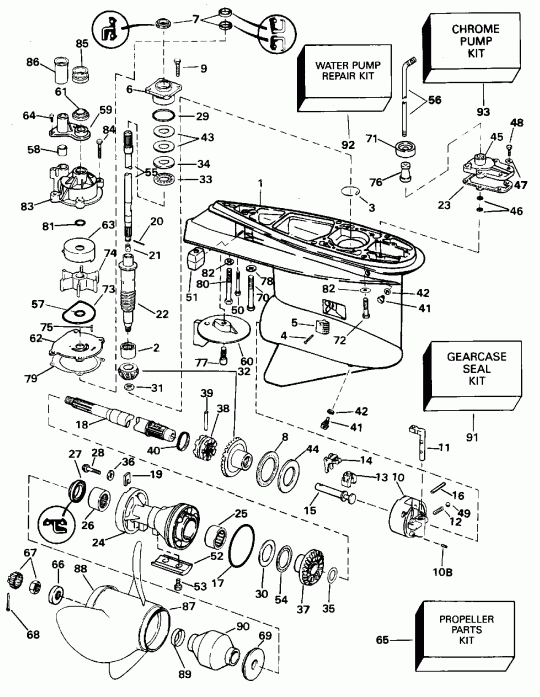 ����� Evinrude E150WTLEOR 1995  - arcase / arcase