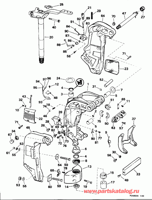   Evinrude E175NXEOM 1995  - dsection