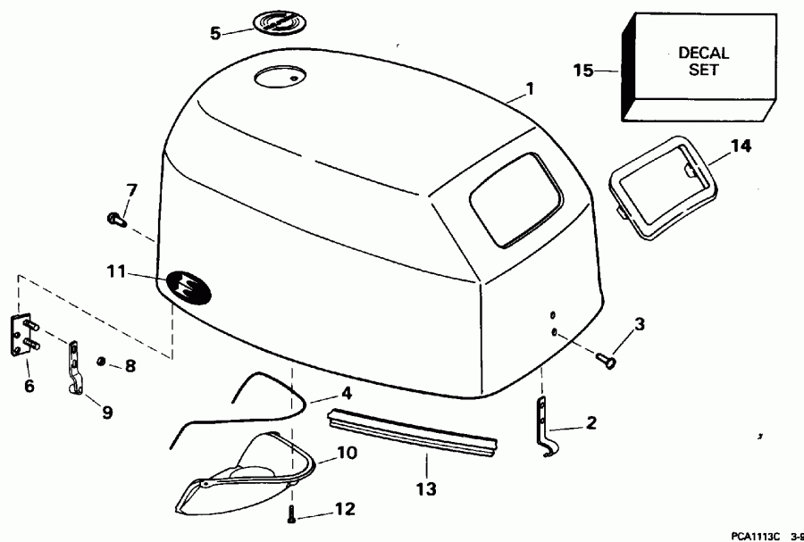 ��������� ����� EVINRUDE E200CXEOC 1995  - Evinrude - 200tx, 200sl, 200cx, 225
