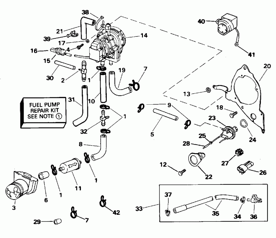 �������� ����� Evinrude E200CZEOC 1995  - el Pump