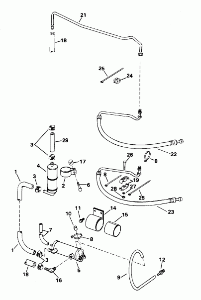 ��������� EVINRUDE E200CZEOC 1995  - wer Steering Group - wer ������� ������� Gro����