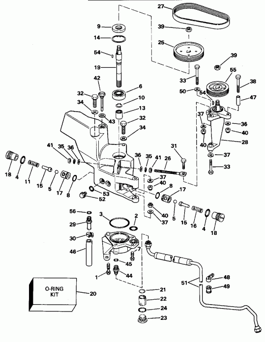 ��������� EVINRUDE E200TXEOC 1995  - wer Steering Pump / wer ������� ������� �����