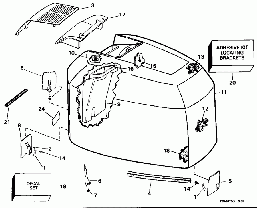 ��������� �������� ����� EVINRUDE E200TZEOC 1995  - Evinrude - 200tx, 200sl, 200cx, 225