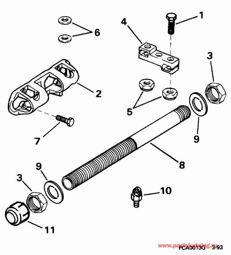 ����� EVINRUDE E225PXEOB 1995  - 200stl, 225stl Only - 200stl, 225stl Only