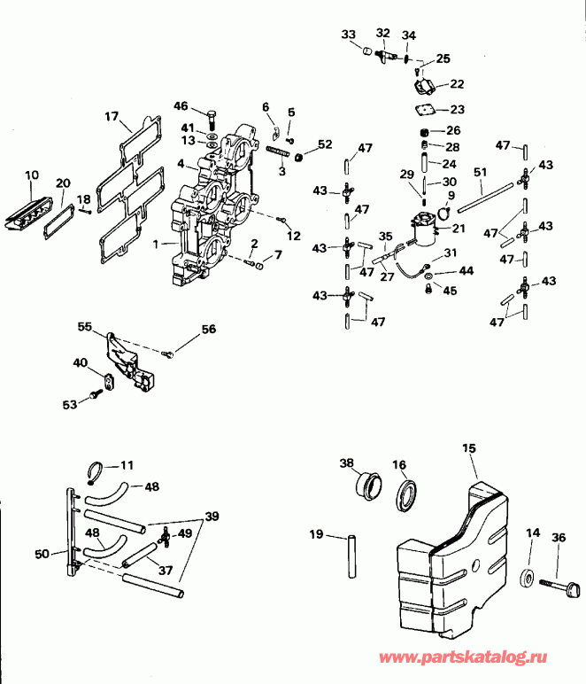 �������� ��������� ����� Evinrude E250CXEOR 1995  - take ��������� - take Manifold