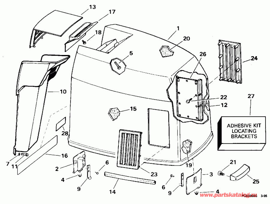  EVINRUDE E250CZEOR 1995  - Johnson / Johnson