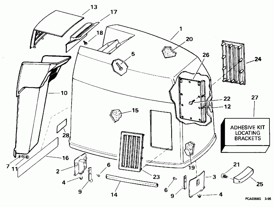 ����� Evinrude E250TXEOR 1995  - Johnson / Johnson