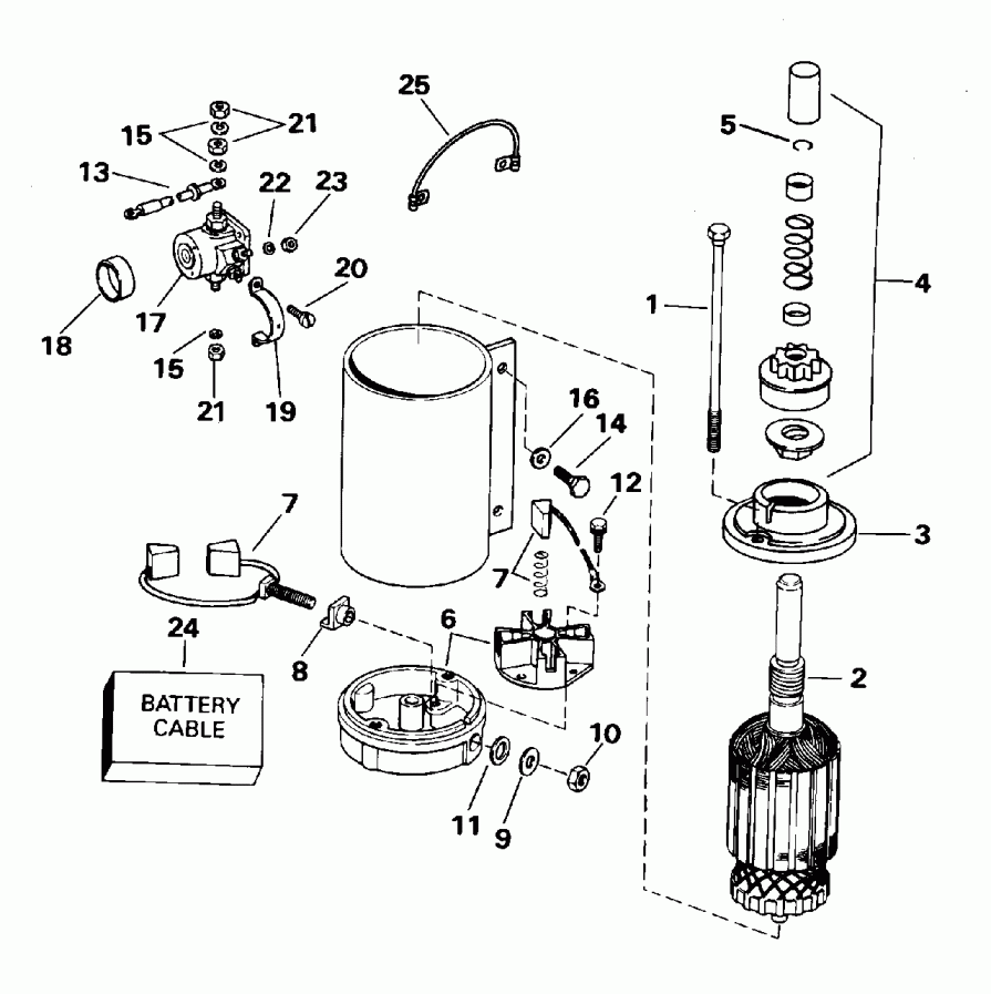 ��������� ����� ������� E40EEOD 1995  - ectric Starter & Solenoid