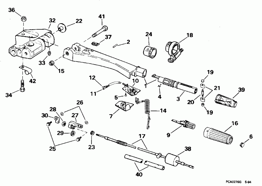  Evinrude E45RCEOD 1995  - ee Handle