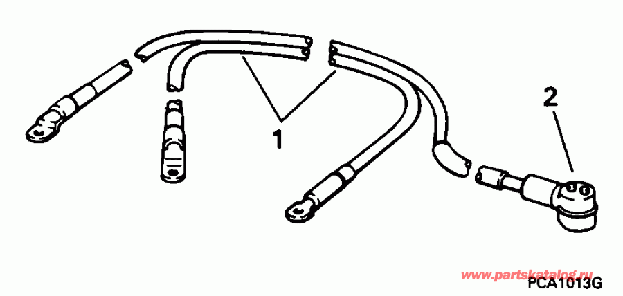 ��������� ��������� EVINRUDE E48ESLEOS 1995  - ttery Cable - ttery ������